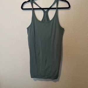 Built in bra sage green tennis golf athletic